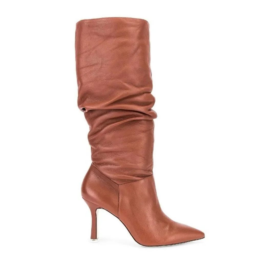 Black Suede Studio Revolve Grecia Boot in Sunstone Nubuck Leather